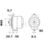 Alternateur MAHLE MG396