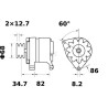 Alternateur MAHLE MG199