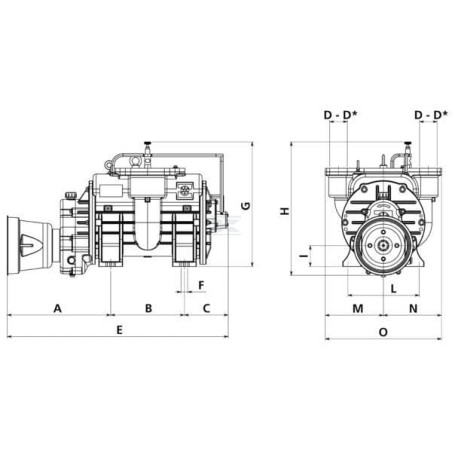 Pompe à vide BATTIONI PAGANI MEC6500MSC