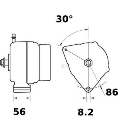 Alternateur MAHLE MG119