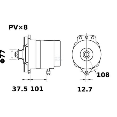 Alternateur MAHLE MG609