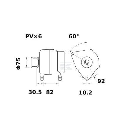 Alternateur MAHLE MG772