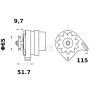 Alternateur MAHLE MG432