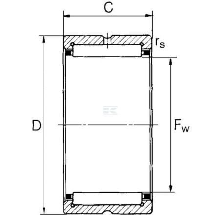 Roulement à aiguilles SKF NK1820