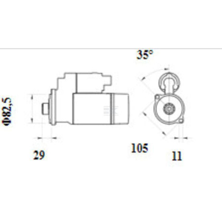 Démarreur MAHLE MS1158