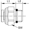 Raccord UNIVERSEL MSCS3M3P
