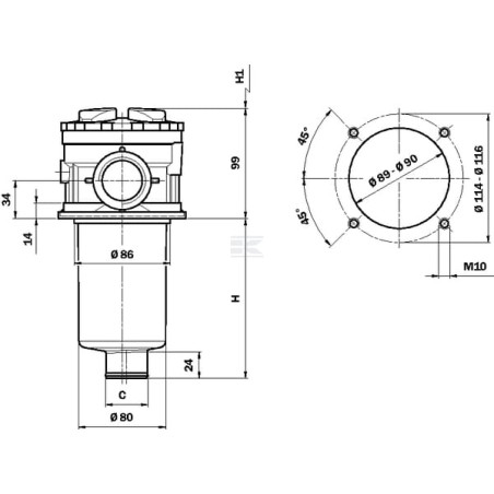 Filtre MP FILTRI MPT1143SA25