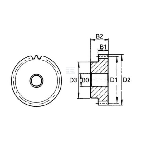 Pignon UNIVERSEL MOD1550
