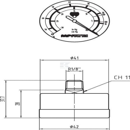 Indicateur MP FILTRI MP9VB20P01