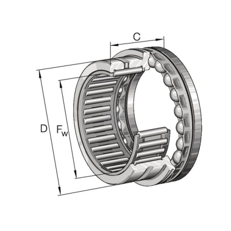 Roulements aiguilles INA/FAG NKX15ZXL