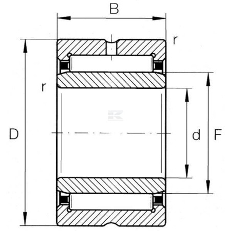 Roulement à aiguilles SKF NKI3230