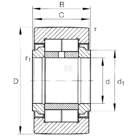 Galet de cames SKF NUTR50A
