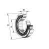 Roulement cylindriques INA/FAG NU312EXLM1C3