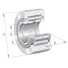 Rouleau de support INA/FAG NUTR2562A