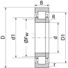 Roulement cylindriques SKF NUP211ECJC3