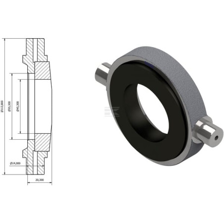 Palier d'embrayage UNIVERSEL NWB2918