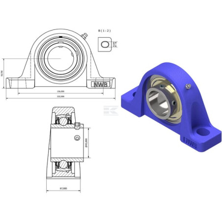 Bloc palier UNIVERSEL NWB3031