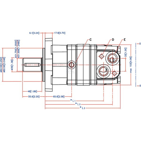 Moteur orbital WHITE OMS100151F2201