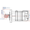 Moteur orbital WHITE OMS100151F2201