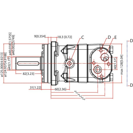 Moteur DANFOSS OMT400151B3004