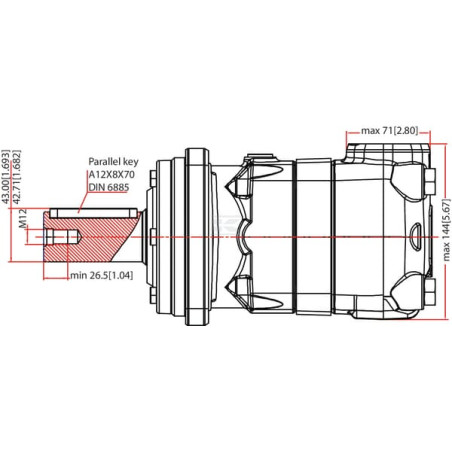 Moteur DANFOSS OMT400151B3004