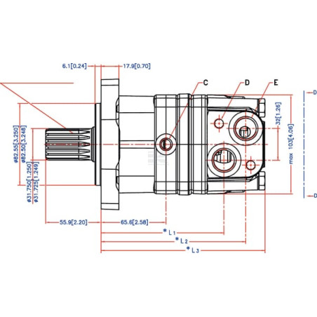 Moteur WHITE OMS100151F2325