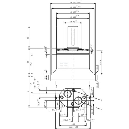 Moteur DANFOSS OMTW500151B3035