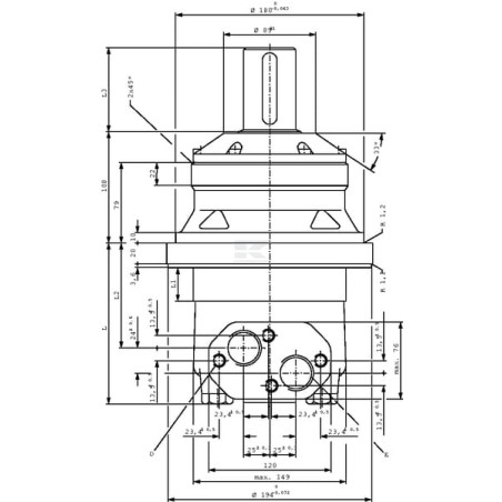 Roue moteur DANFOSS OMVW40011024332