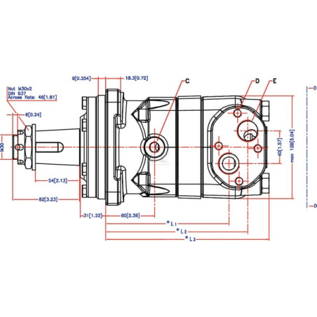 Moteur DANFOSS OMT160151B3012