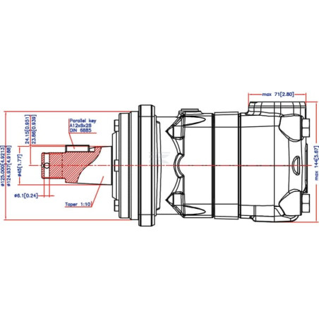 Moteur DANFOSS OMT160151B3012