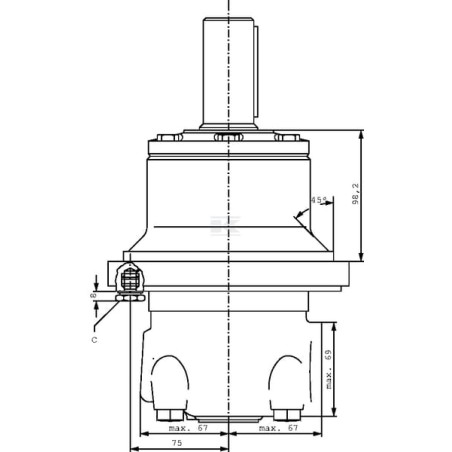 Roue DANFOSS OMTW315151B3027