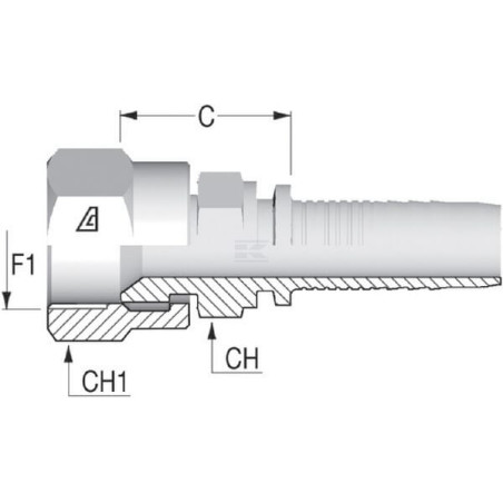 Embout ALFAGOMMA PA1612