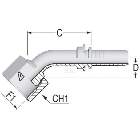 Raccord ALFAGOMMA PAV403245