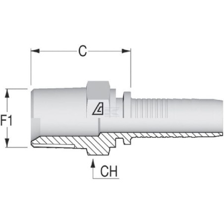 Raccord à sertir ALFAGOMMA PE4024