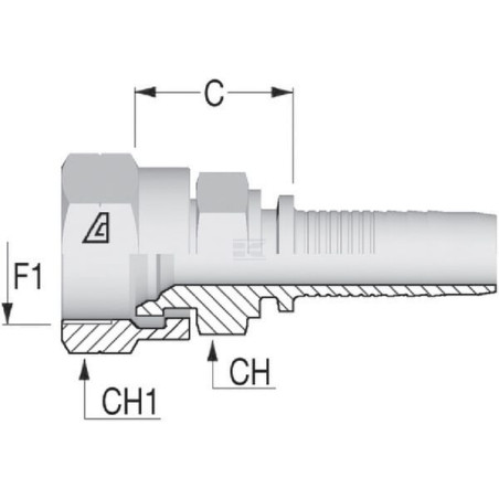 Embout ALFAGOMMA PGK1014