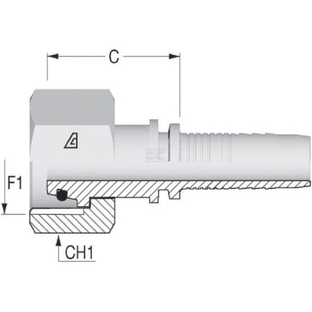 Embout ALFAGOMMA PGSO1016