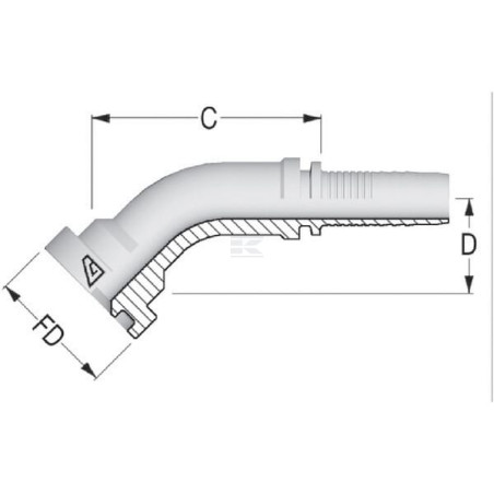 Raccord à bride ALFAGOMMA PFS402445