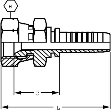 Embout ALFAGOMMA PFK66