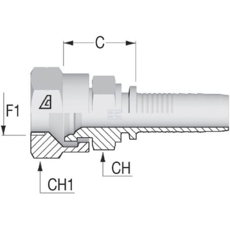 Raccord ALFAGOMMA PFK4024