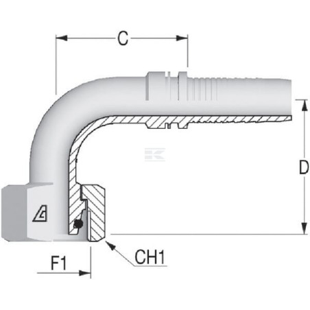 Embout ALFAGOMMA PGSO101690