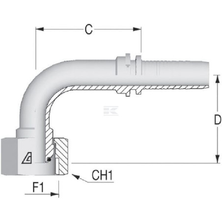 Embout ALFAGOMMA PF6690S