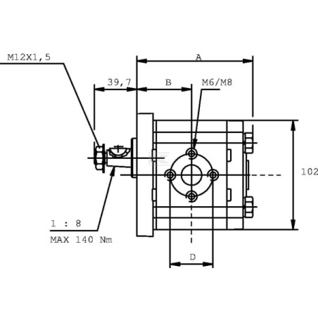 Moteur à engrainages CASAPPA PLM206R82EV8