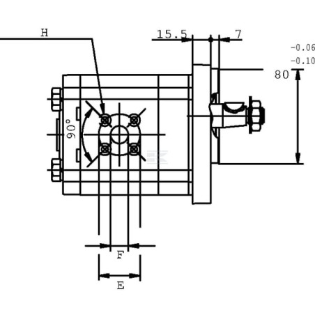 Pompe à engrainages CASAPPA PLP2025D355B2