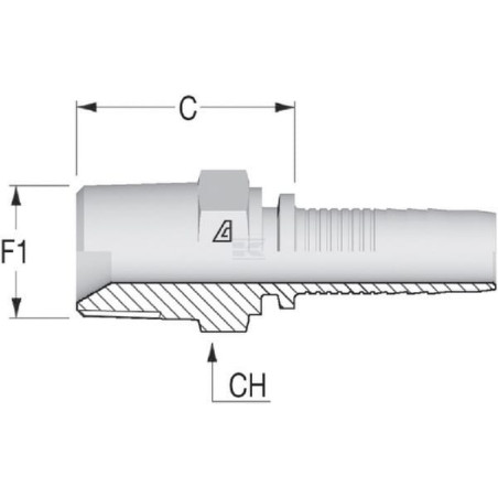 Embout ALFAGOMMA PNT52