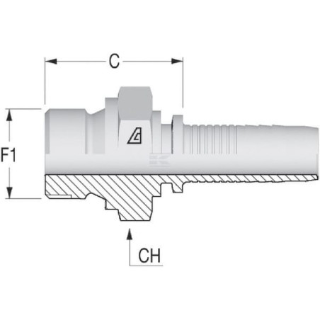 Embout ALFAGOMMA PNV106