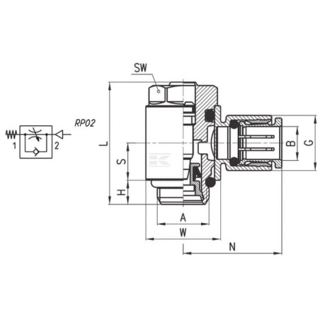 Limiteur débit CAMOZZI PSCU6083812