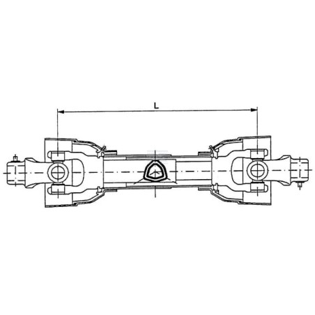 Arbre de transmission GOPART PTO10Y21T1210Y25GP