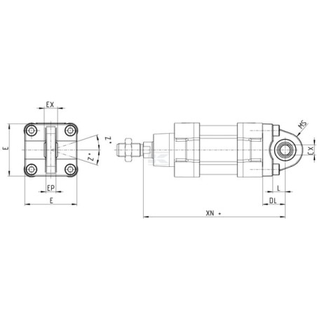 Charnière CAMOZZI R4140