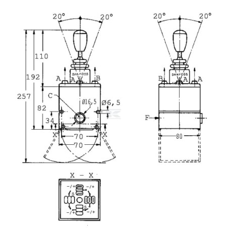 Levier DANFOSS PVRES155B4218