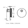 Leviers de commande DANFOSS PVREL155U2602
